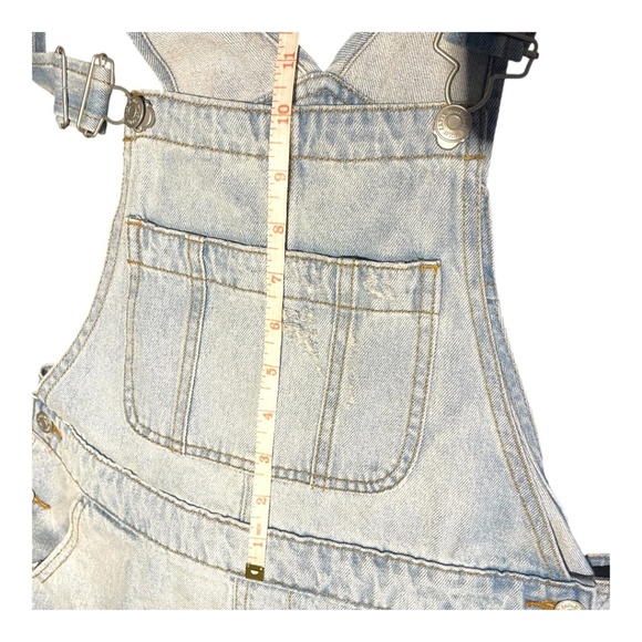 NWT Denim Overall Shorts - Picture 9 of 12